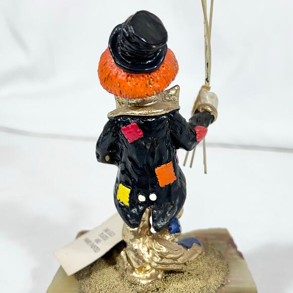 Ron Lee Clown with Balloons Figurine Gold Onyx Hand Painted Signed 1979 Early - Picture 8 of 16